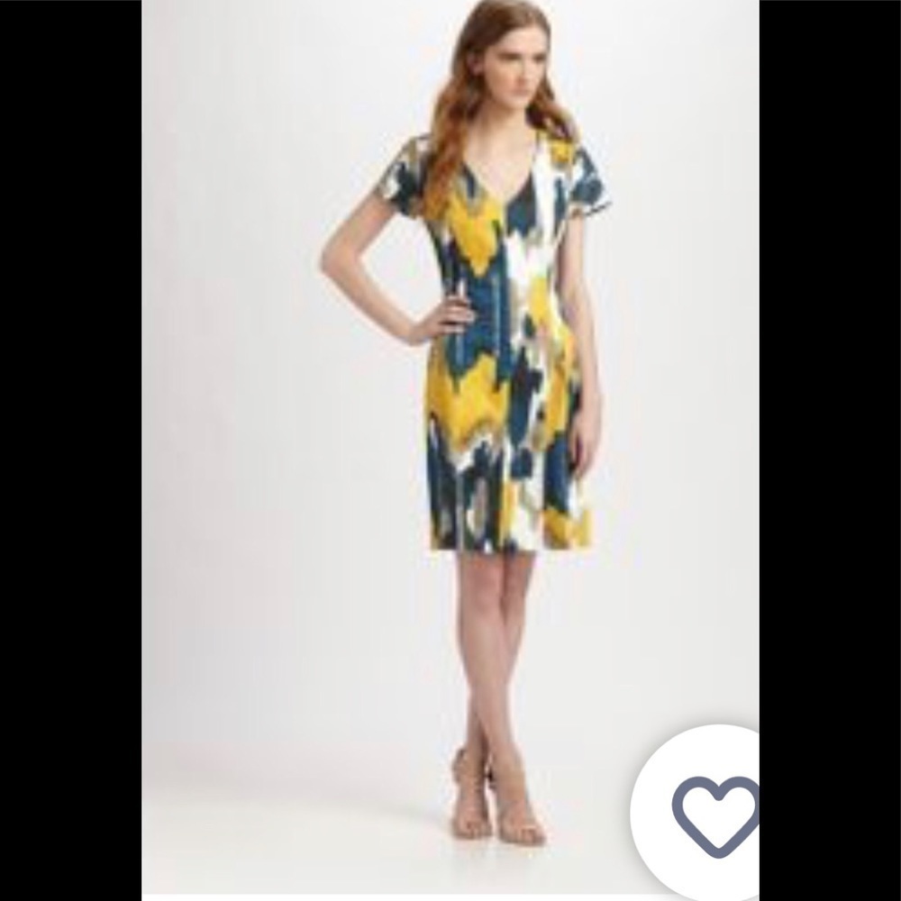 Lavia 18 stretch print pique dress